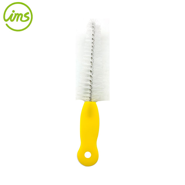 fabriqué en Malaisie mini brosse de nettoyage pour couvercle de bouteille - jaune